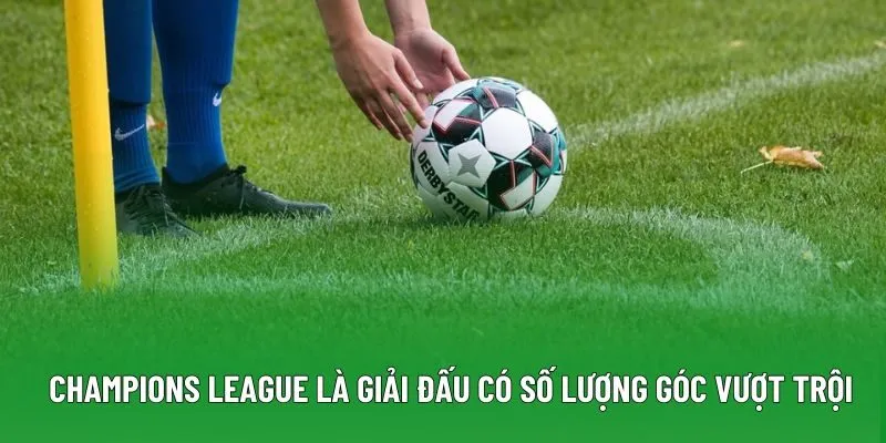Champions League là giải đấu có số lượng góc vượt trội Champions League là giải đấu có số lượng góc vượt trội
